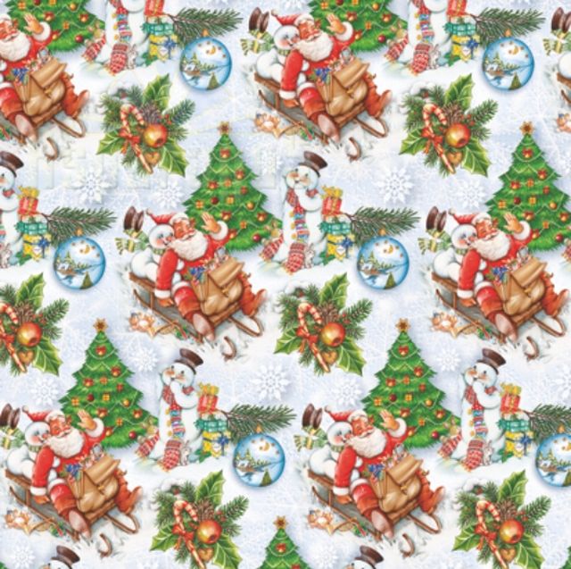 WRAPPING PAPER SHEET 70X100CM CHRISTMAS