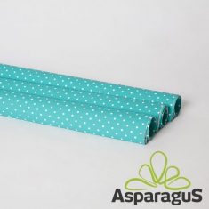 MAT FOIL ROLL 70X100CM/ WHITE-TURQUOISE WITH DOTS (5PCS/ PACK)