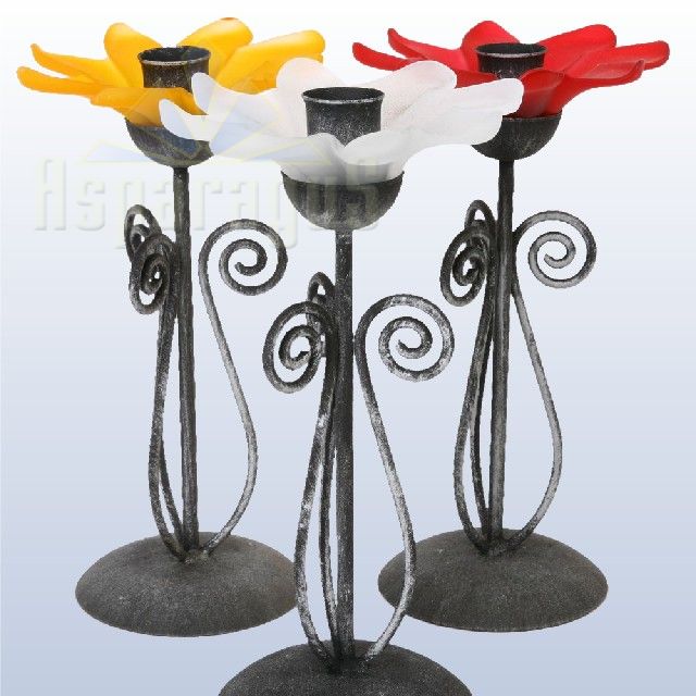 METAL CANDLE HOLDER A4 DAISY