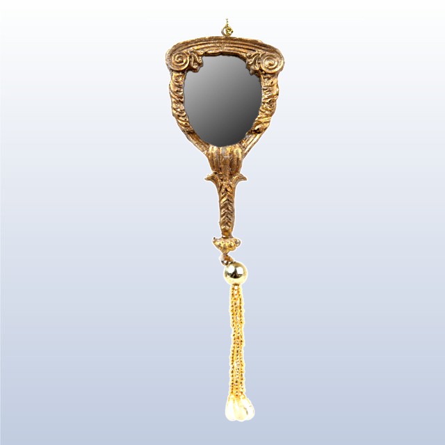 HANGING MIRROR/GOLD