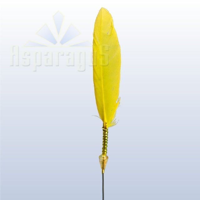 FEATHER PICK/YELLOW (5PCS/PACK)