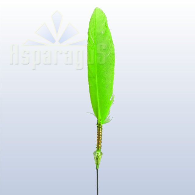 FEATHER PICK/LIGHT GREEN (5PCS/PACK)