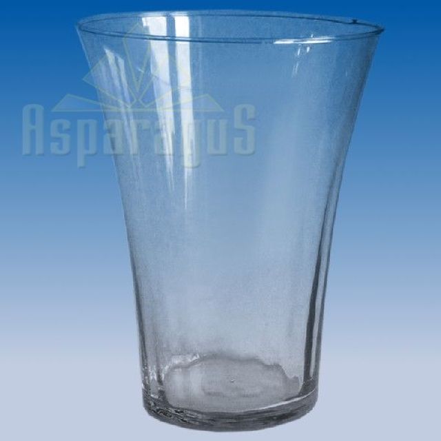 GLASS VASE CONICAL 14,5cmx20cm