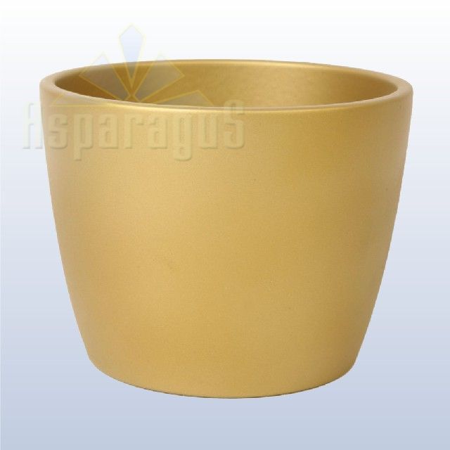 CERAMIC POT ZT 12CM/GOLD