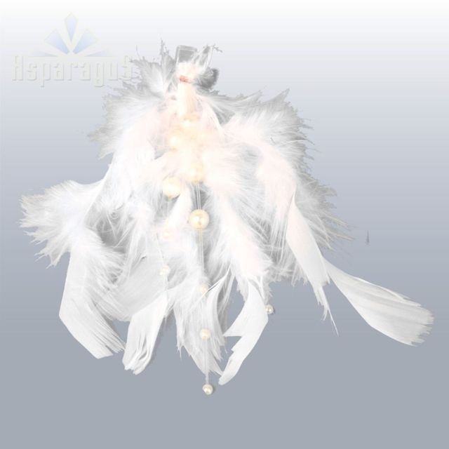 FEATHER ORNAMENT/WHITE