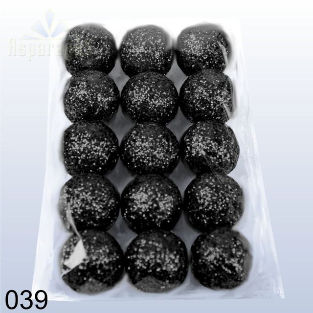 GLITTER PEARL/BLACK (15PCS/PACK)