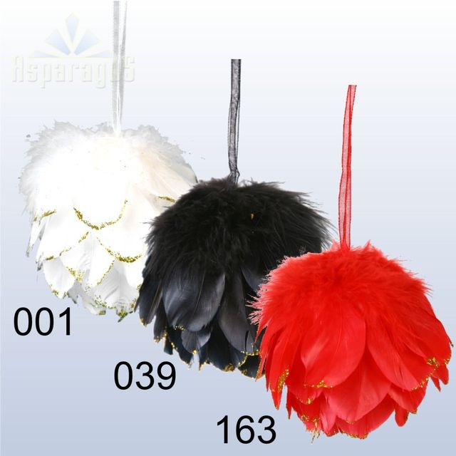 FEATHER BALL ORNAMENT