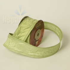 TAFFETA ROLL CRINKLED WIRED 40MMX9,14M/OLIVE GREEN
