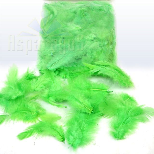 DECOR FEATHER 10G/BAG / LIGHT GREEN