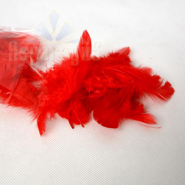 DECOR FEATHER 10G/BAG / RED