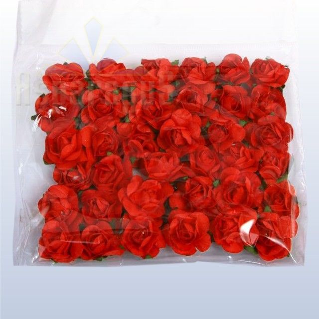 PAPER FLOWER (36PCS/PACK)/RED