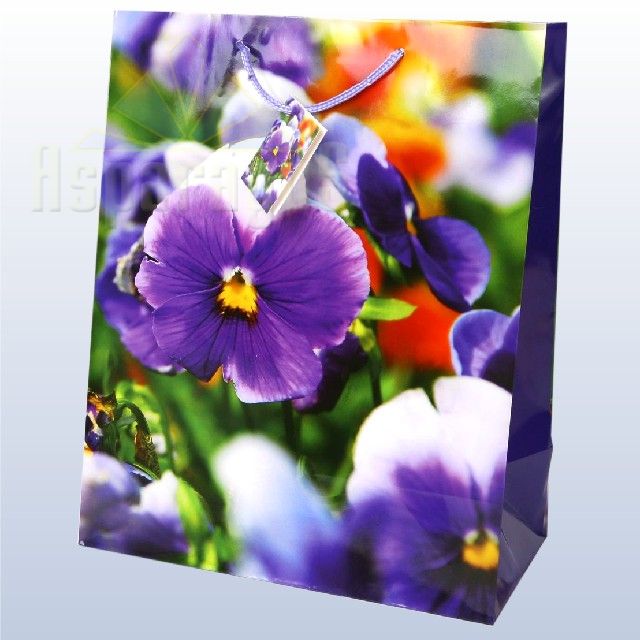 GIFT BAG LAMINATED/FLOWER/264X136X327MM