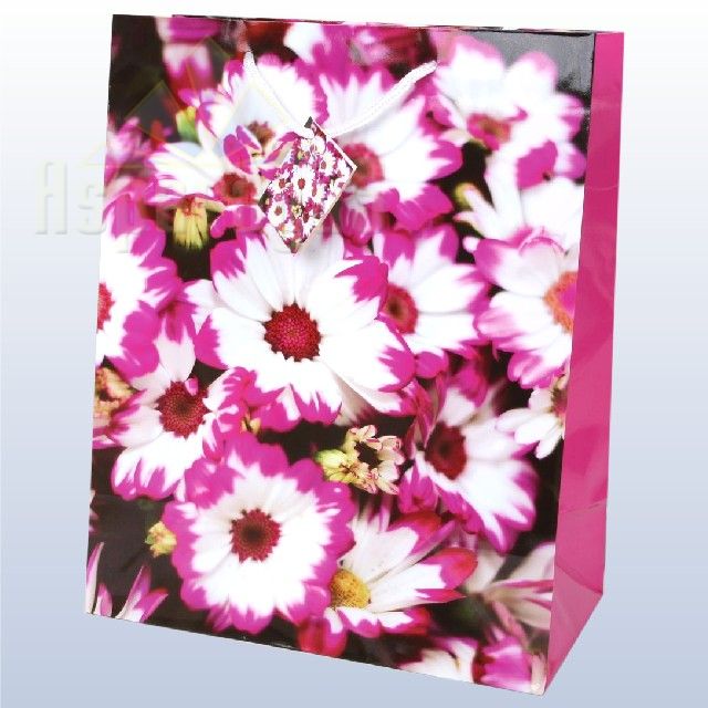 GIFT BAG LAMINATED/FLOWER/264X136X327MM