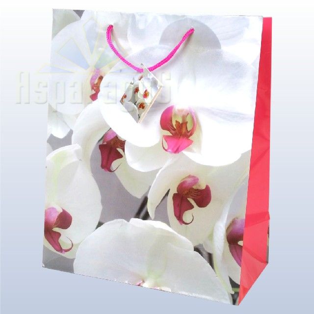 GIFT BAG LAMINATED/FLOWER/264X136X327MM