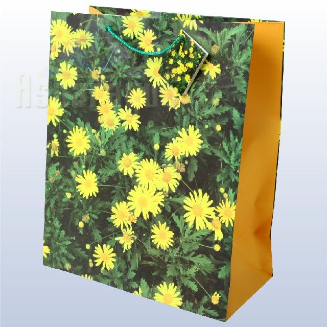 GIFT BAG LAMINATED/FLOWER/264X136X327MM