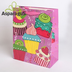 GIFT BAG LAMINATED/FLOWER/ 260X120X320MM