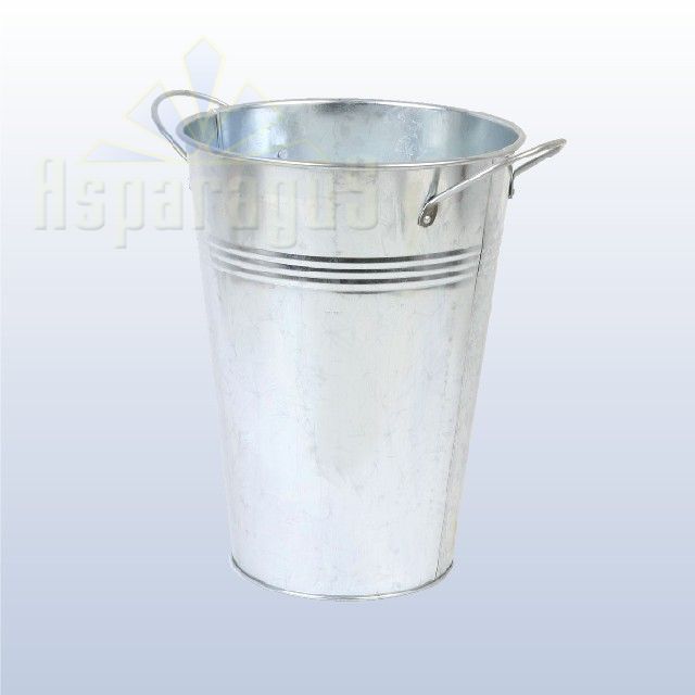 TIN PAIL WITH HANDLE 25CM