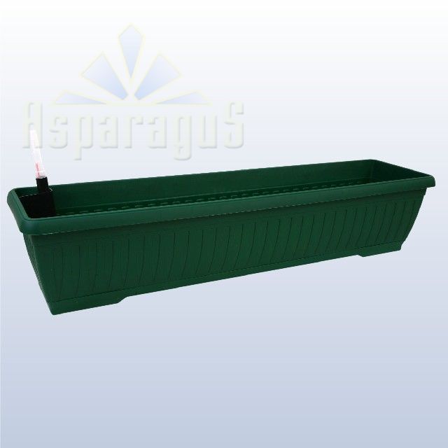 BALCONY FLOWER BOX WITH SELF WATERING SYSTEM 80CM / GRASS GREEN