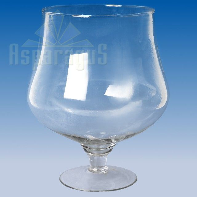 GLASS VASE 21X14/12CM