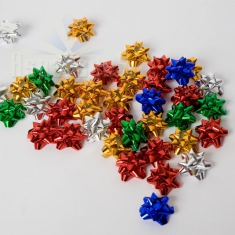 SELF-STICKING STAR, METAL / MIXED COLORS 504PC/PACK