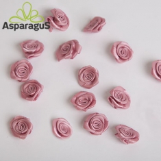 SATIN ROSE HEADS D:2CM/ (100PCS/PACK)