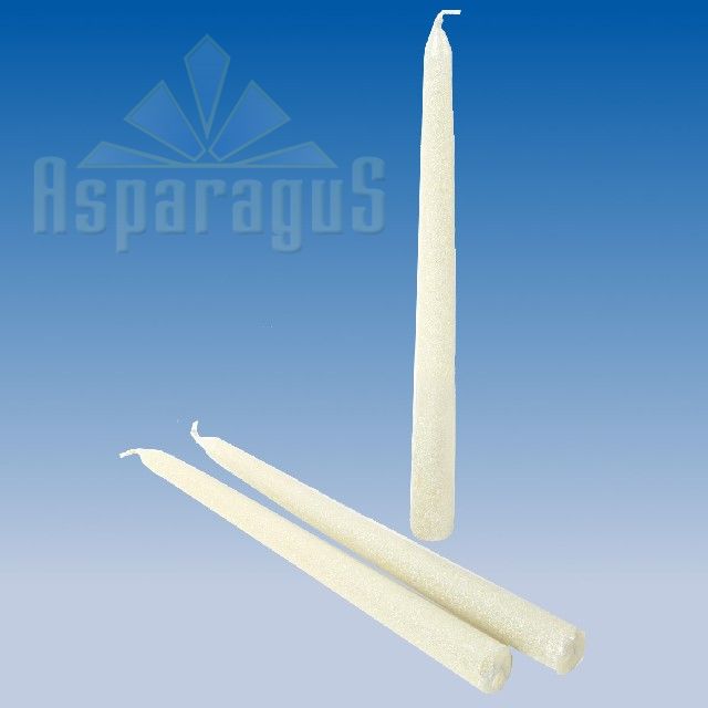 ADVENT CANDLE WITH CONE , METAL 3PC / OFFWHITE