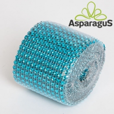 STRASS ROLL 6CMX3M/ TURQUOISE GREEN