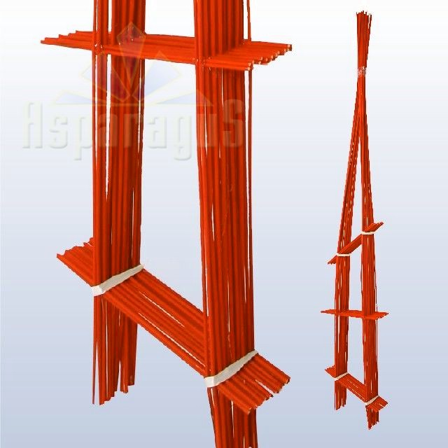 FLOWER STAND (LADDER) 13CMX77CM 10PC / CORAL RED