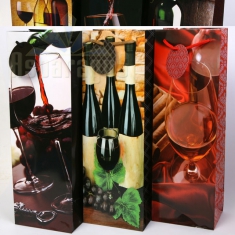GIFT BAG LAMINATED/FOR WINE/100X130X360MM