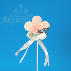 BUTTERFLY PICK/ CREAM 28CM (12PC/BAG)