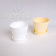 PLASTIC POT WITH WASHER D: 10CM
