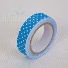 FLORAL TAPE 1,5CM / TURQUOISE WITH DOTS