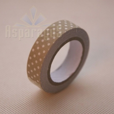 FLORAL TAPE 1,5CM / SAND WITH DOTS