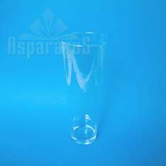 GLASS VASE CONICAL 35CM